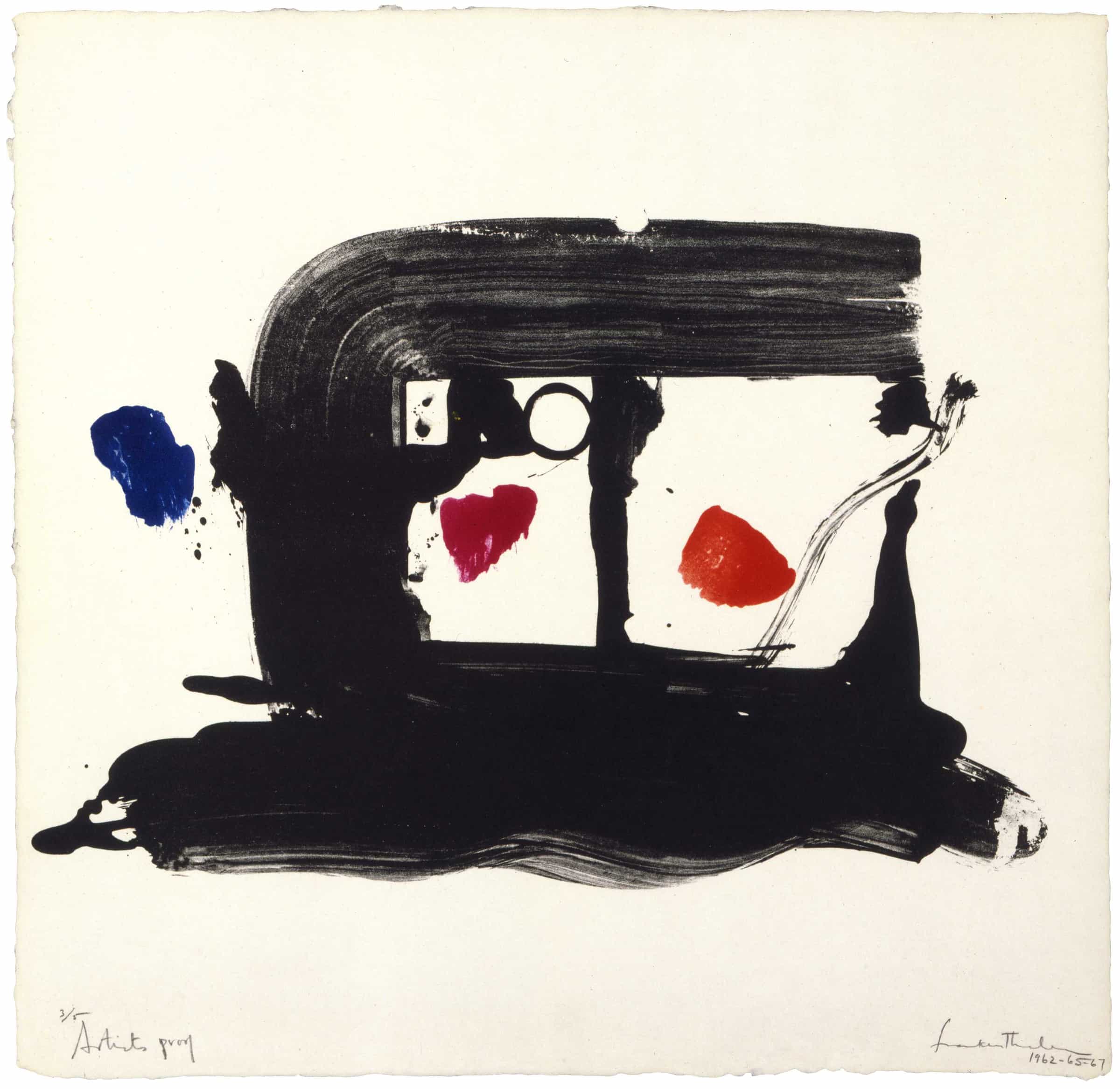 Helen Frankenthaler, Post Card for James Schuyler, 1962-65-67