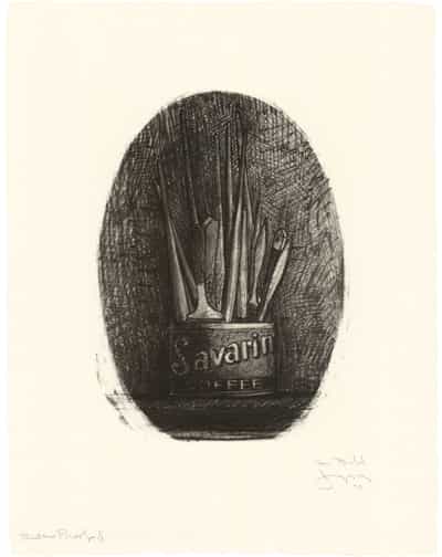 Jasper Johns, Savarin 4 (Oval), 1978
