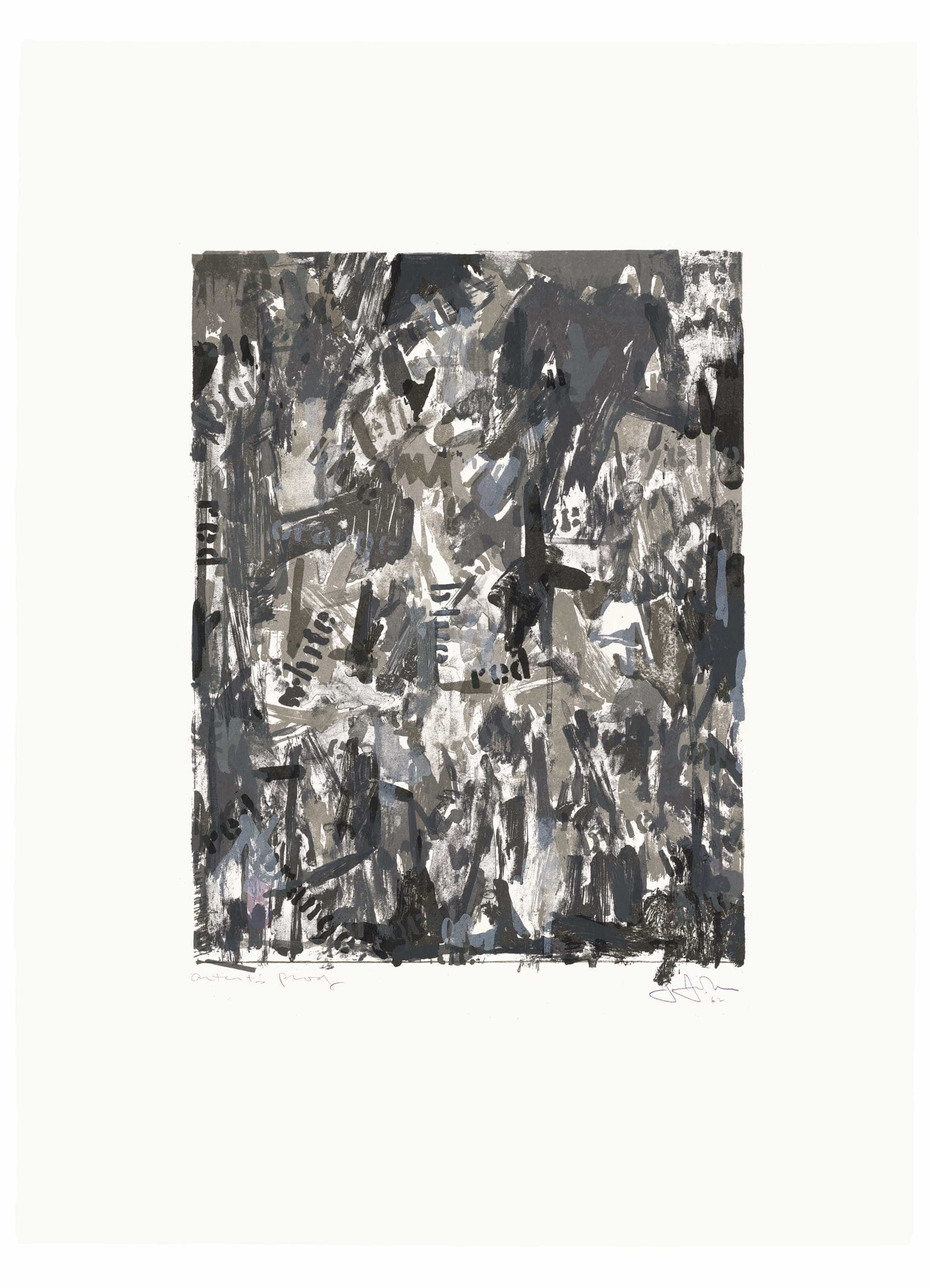 Jasper Johns, False Start II, 1962
