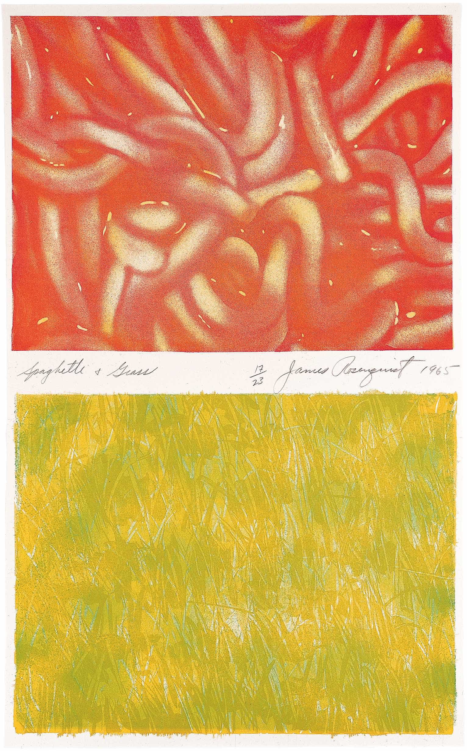 James Rosenquist, Spaghetti & Grass, 1965