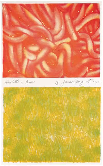 James Rosenquist, Spaghetti & Grass, 1965