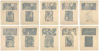 Jasper Johns, 0-9 (Gray), 1963