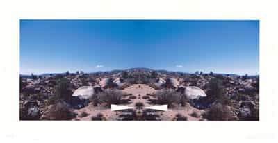 Ed Ruscha, Bow-Tie Palm Springs (Bow-Tie Landscapes), 2003