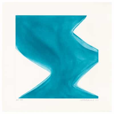 Marina Adams, NY Series (Etchings) Turquoise, 2022