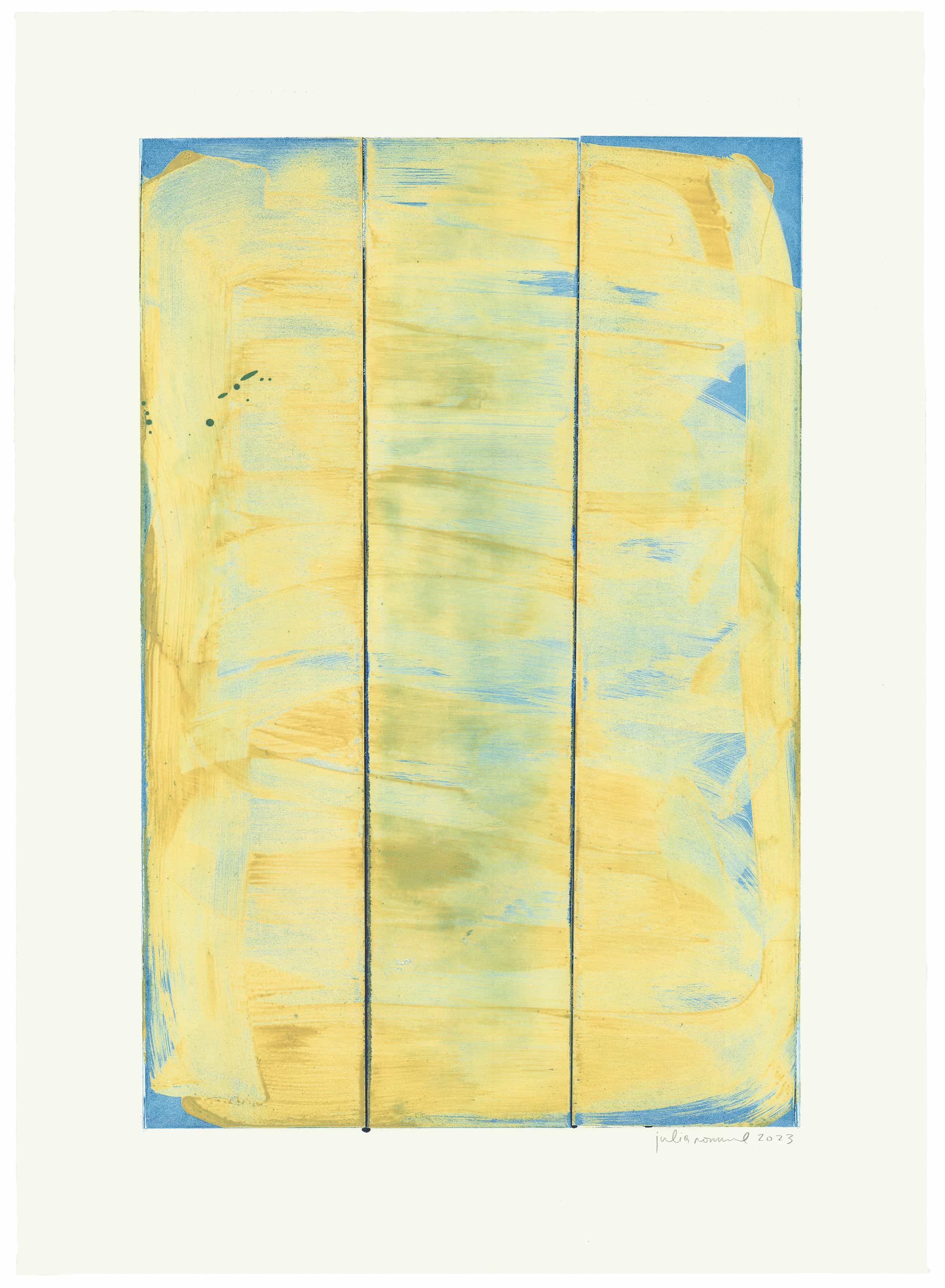 Julia Rommel, Untitled (yellow/blue), 2023