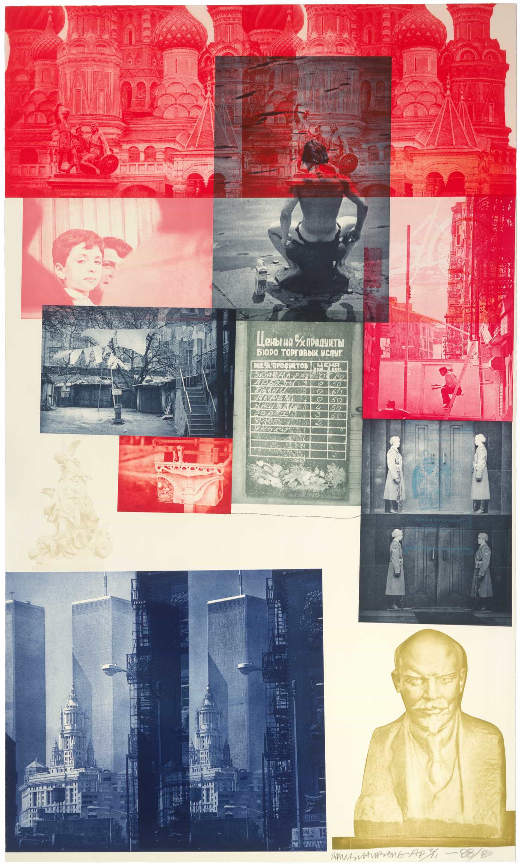 Robert Rauschenberg, Soviet/American Array I, 1988-89