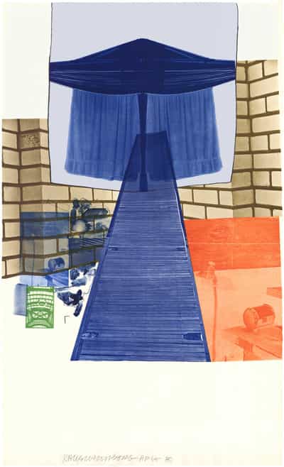 Robert Rauschenberg, Glacial Decoy Series: Lithograph IV, 1980