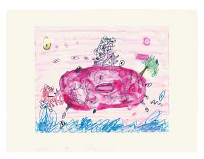 Carroll Dunham, Floating Planet 1, 1997