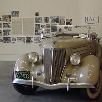 Robert Rauschenberg's Ford at ULAE's 45th anniversary party.