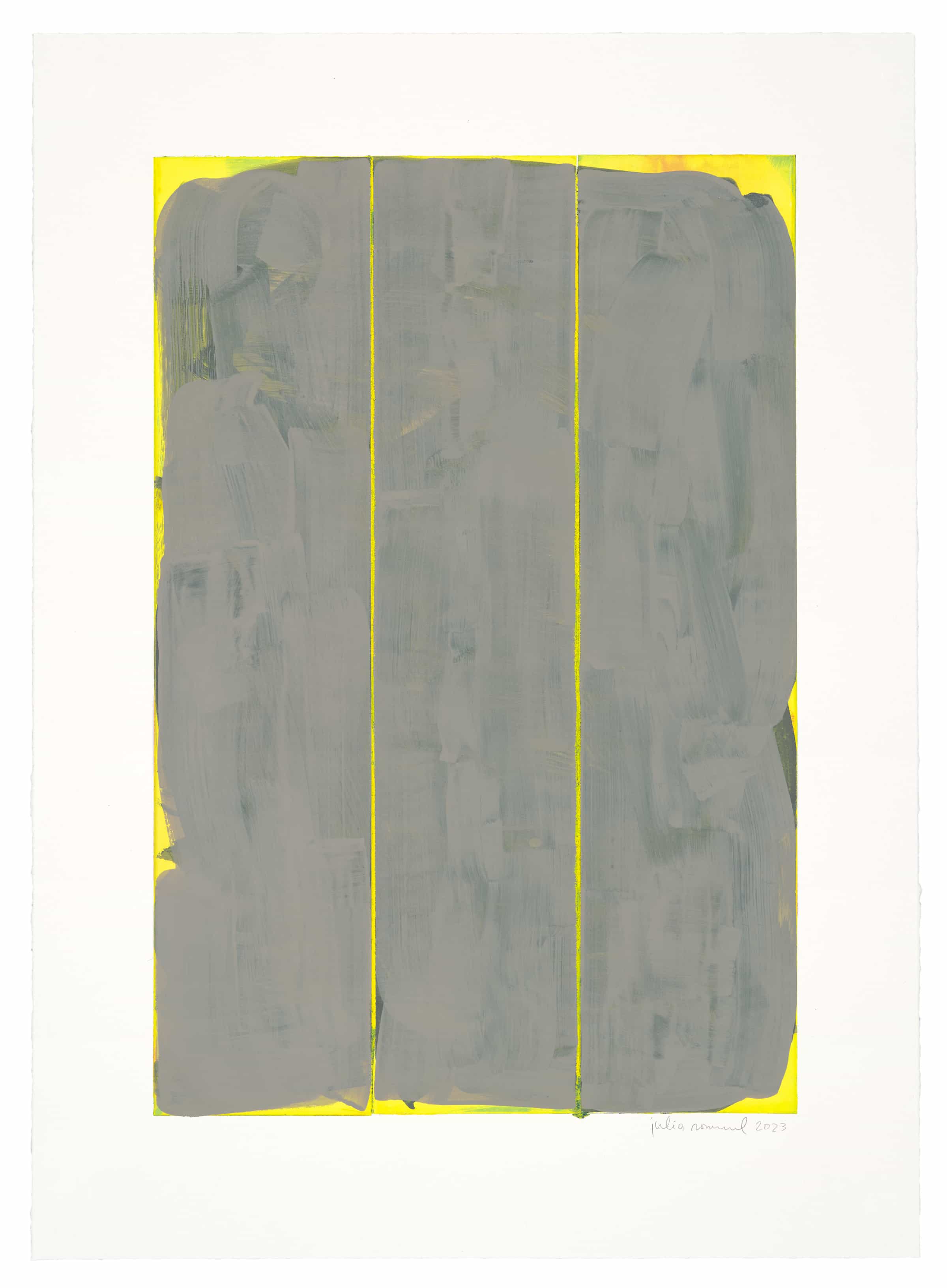 Julia Rommel, Untitled (grey/yellow), 2023