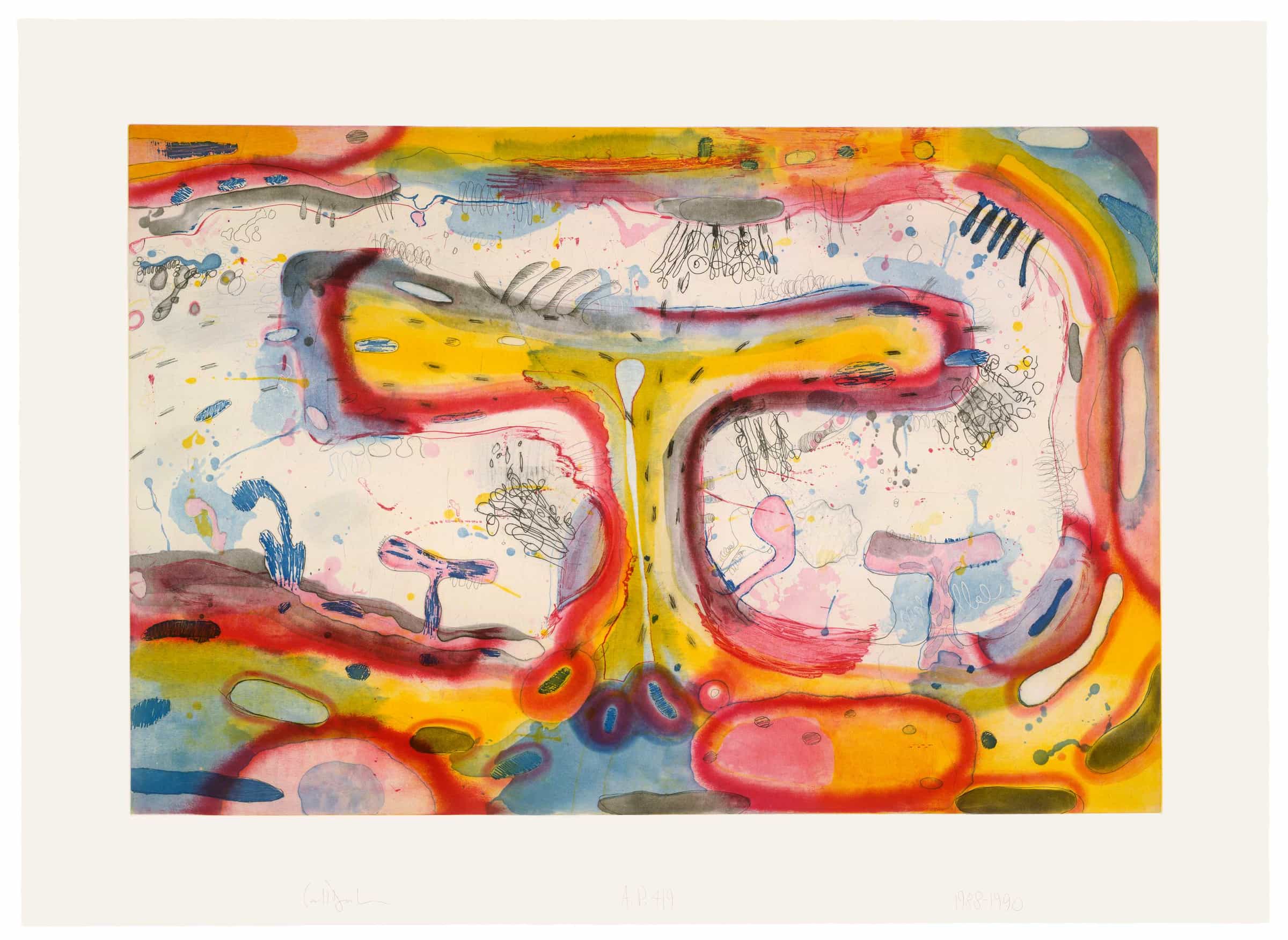 Carroll Dunham, Wave, 1988-1990