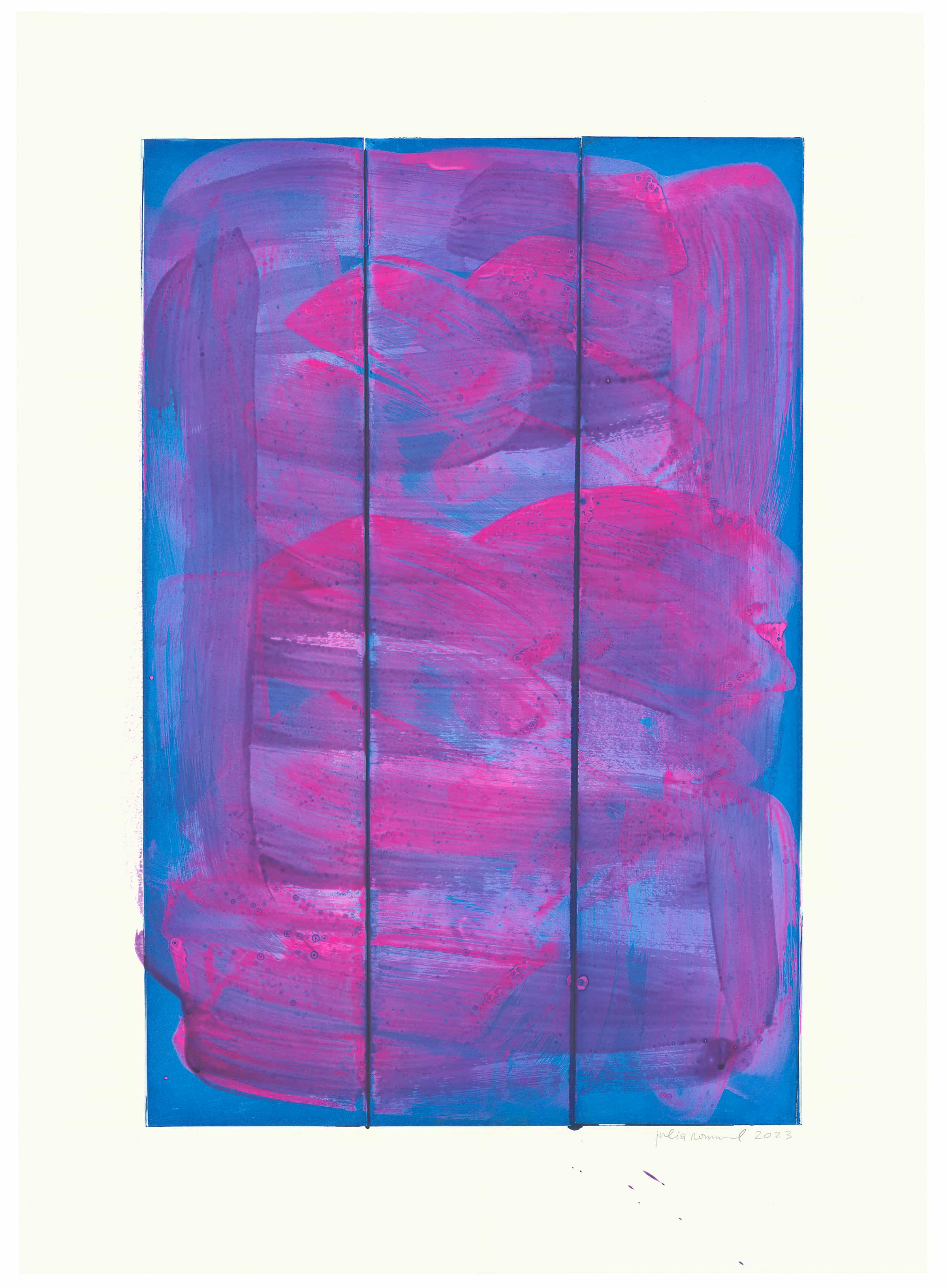 Julia Rommel, Untitled (pink/blue I), 2023